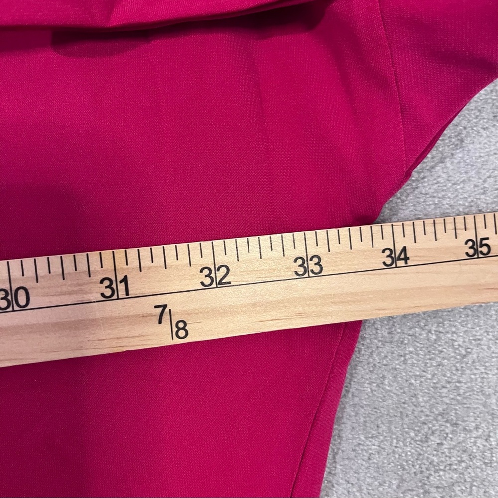 Susan Graver 2X Oversized Liquid Knit Top Dark Pink Solid Womens Plus - Picture 4 of 5